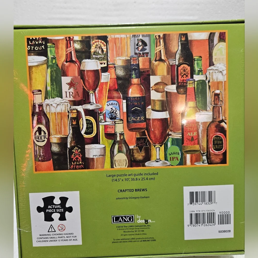 Lang 1000pc Beer Collage Puzzle